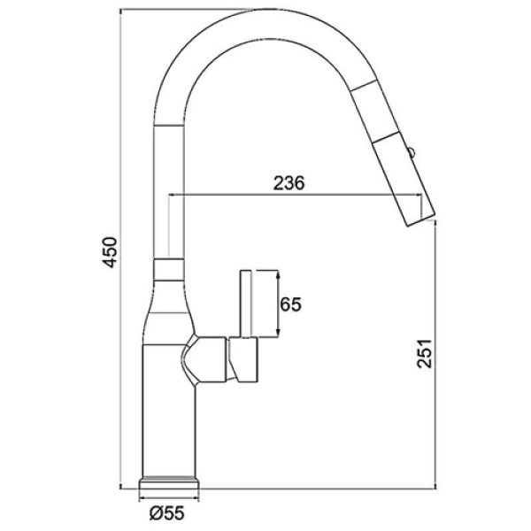 Кухонний змішувач GAPPO G4398-43