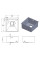 Кухонна мийка FABIANO Quadro 44 Celldecor Nano Graphite