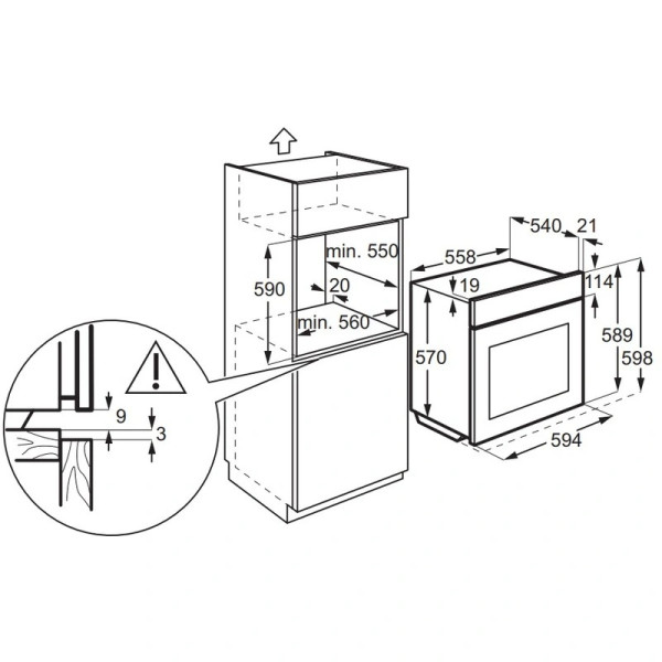 Духова шафа ELECTROLUX EOF6P76BX