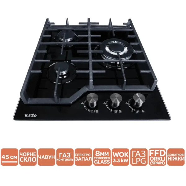 Варильна поверхня VENTOLUX HG430 L7G CEST (BK)