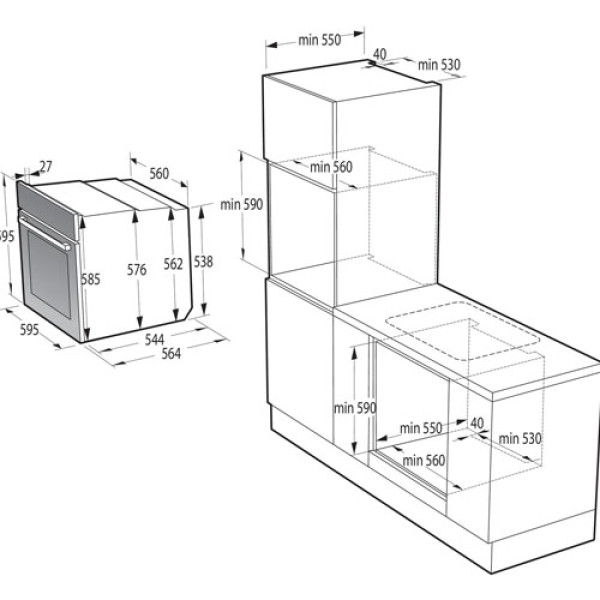 Духова шафа gorenje BPS6737E04DBG