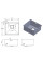 Кухонна мийка FABIANO Quadro 49 Celldecor Nano Graphite
