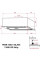 Витяжка WEILOR PBSR 72651 GLASS WH 1300 LED Strip