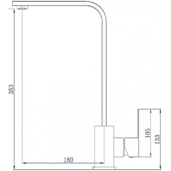 Кухонний змішувач FABIANO SKF 870 ST Inox
