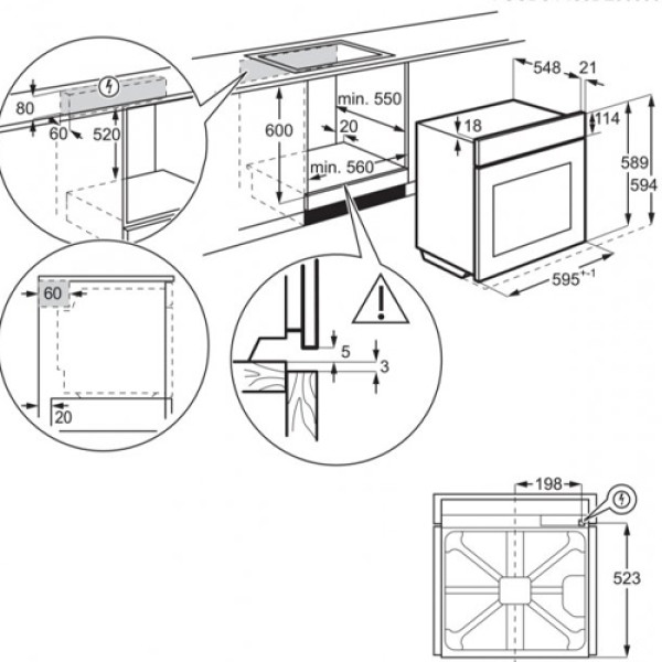 Духова шафа ELECTROLUX OPEB2520R