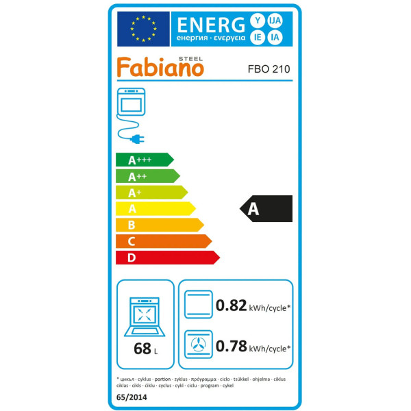 Духова шафа FABIANO FBO 210 Black