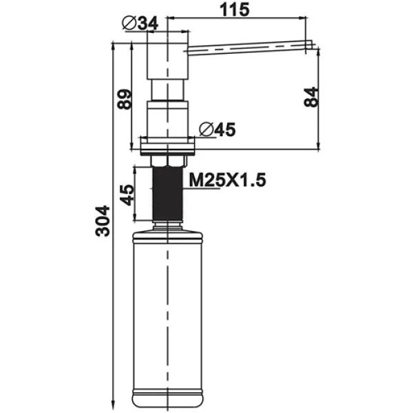 Дозатор для миючого засобу GAPPO G402-3