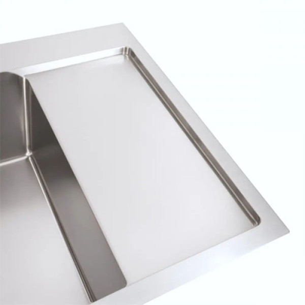 Кухонна мийка PLATINUM 65*50 L Handmade (квадратний сифон 3,0/1,0)