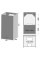 Витяжка FABIANO Qubo 45 Black Glass