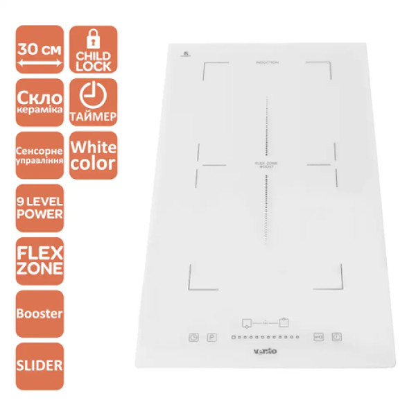 Варильна поверхня VENTOLUX HI 32 WH TC FBS FZ SL