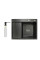 Кухонна мийка LIDZ Handmade H6350BL крило ліворуч Brushed Black PVD 3,0/1,0 мм