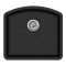 Кухонна мийка AQUASANITA ARCA SQA 103W-601 Black metallic