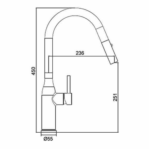 Кухонний змішувач GAPPO G4398-46