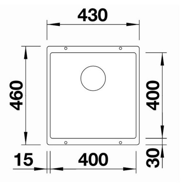 Кухонна мийка BLANCO SUBLINE 400-U жасмин 523427