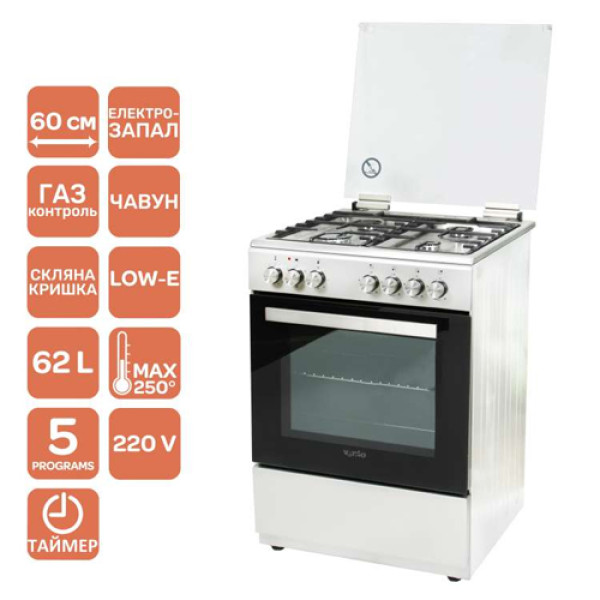 Плита VENTOLUX GE 6060 CS 6 MT (X)