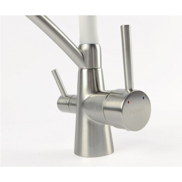 Кухонний змішувач FABIANO FKM 3110 Chrome White
