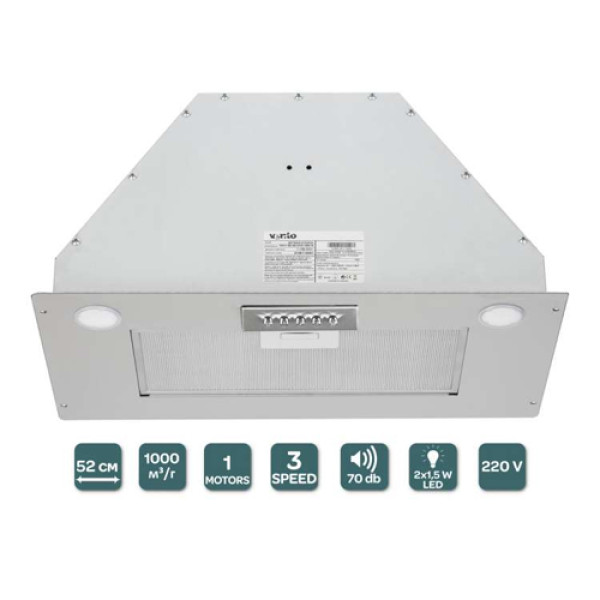 Витяжка VENTOLUX PUNTO 520/279 INOX (1000) PB 