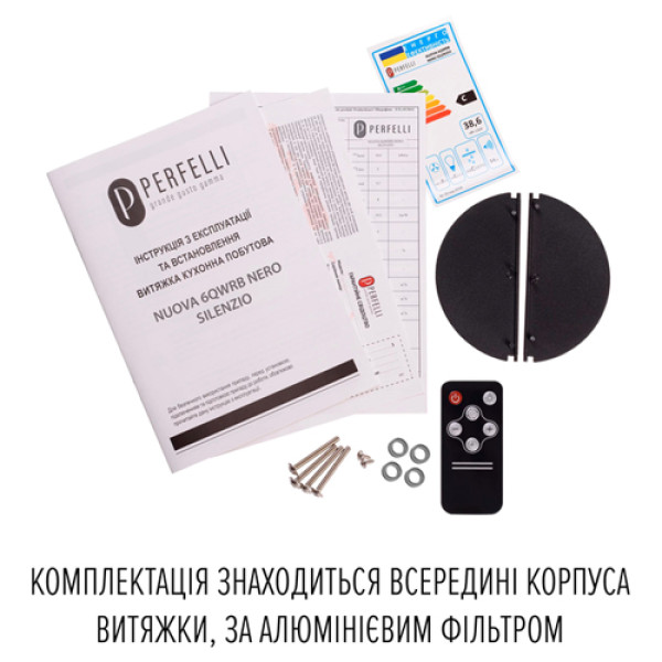 Витяжка PERFELLI NUOVA 6QWRB NERO SILENZIO