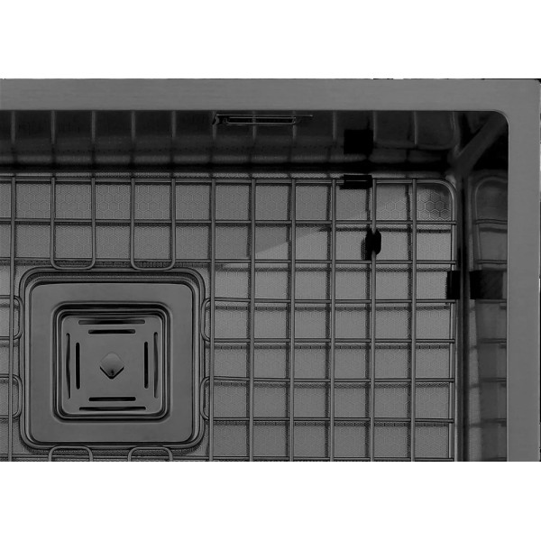 Кухонна мийка FABIANO Quadro 53 Celldecor Nano Graphite