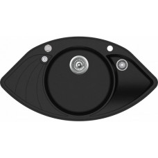 Кухонна мийка AQUASANITA PAPILON SCP151 AW-601 Black metalic