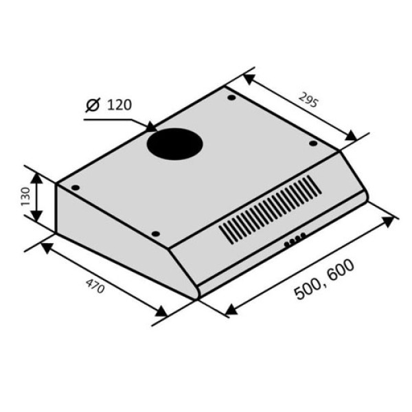 Витяжка VENTOLUХ PARMA 50 BR