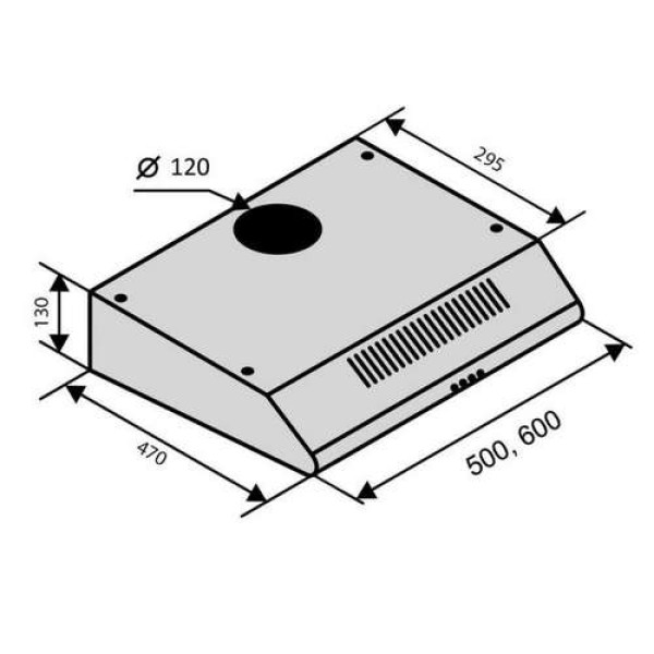 Витяжка VENTOLUХ PARMA 50 WH