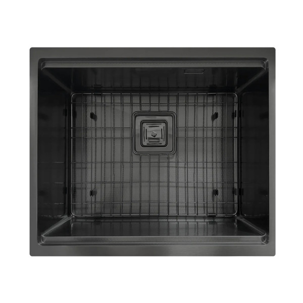 Кухонна мийка FABIANO Quadro Center 54 Celldecor Nano Graphite
