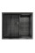 Кухонна мийка FABIANO Quadro Center 54 Celldecor Nano Graphite