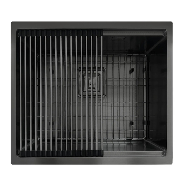 Кухонна мийка FABIANO Quadro Center 54 Celldecor Nano Graphite