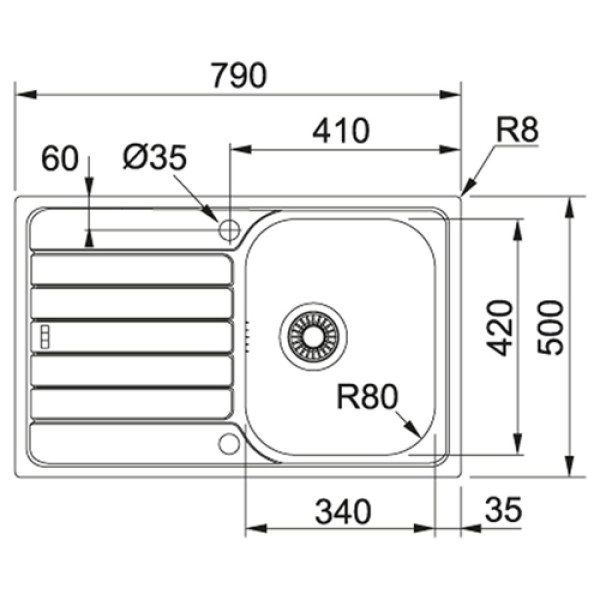 Кухонна мийка FRANKE SPARK SKL 611-79