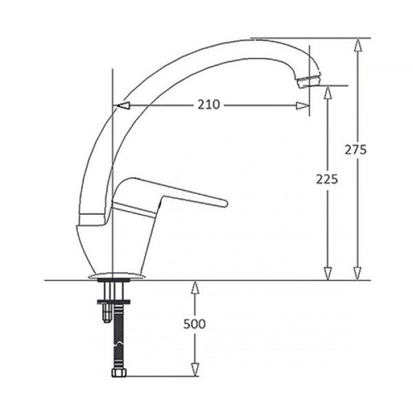 Кухонний змішувач FABIANO FKM 38 Crema