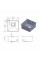 Кухонна мийка FABIANO Quadro 44 Nano Graphite
