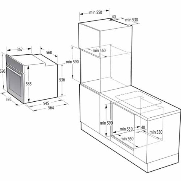 Духова шафа GORENJE BSA6737E15BG