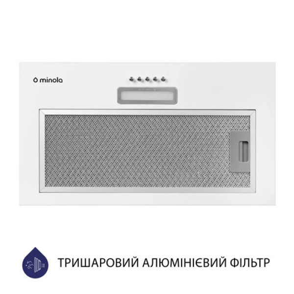 Витяжка MINOLA HBI 5214 WH 700 LED