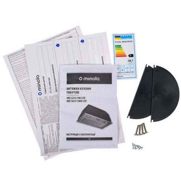 Витяжка MINOLA HBI 5214 WH 700 LED