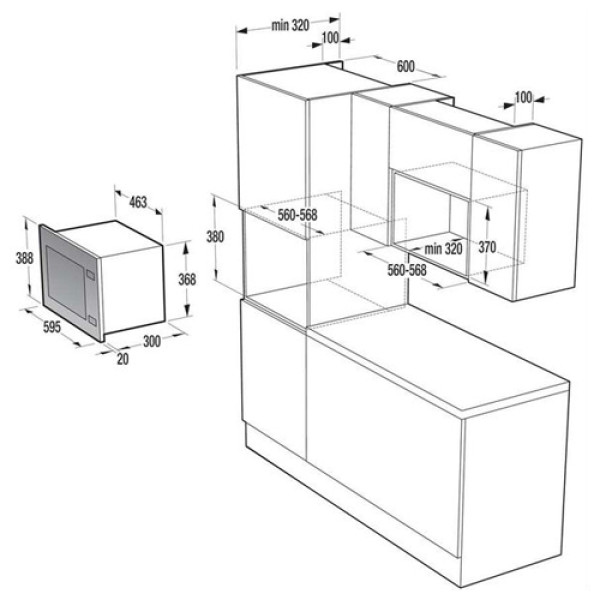 Мікрохвильова піч GORENJE BM201AG1X