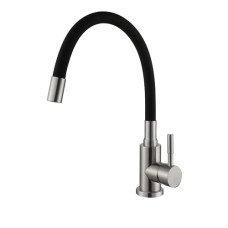 Кухонний змішувач FABIANO FKM 56 SS FLEX INOX (Black)