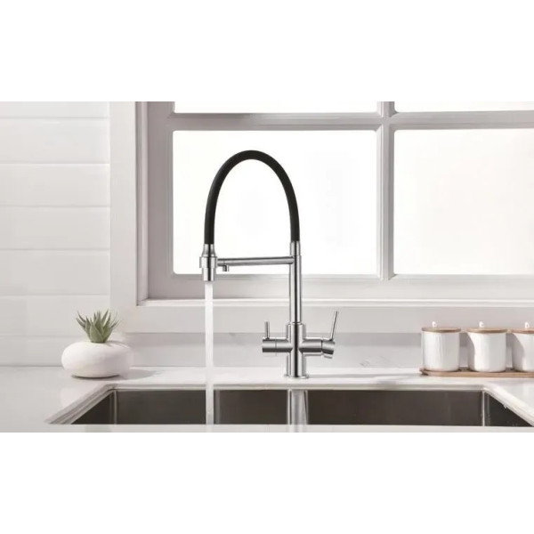 Кухонний змішувач FABIANO FKM 3143 Inox Black