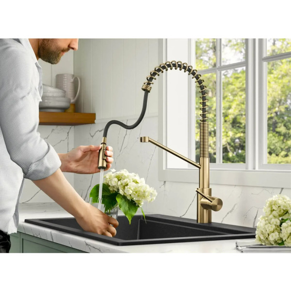 Кухонний змішувач FABIANO FKM 3128 Light Gold
