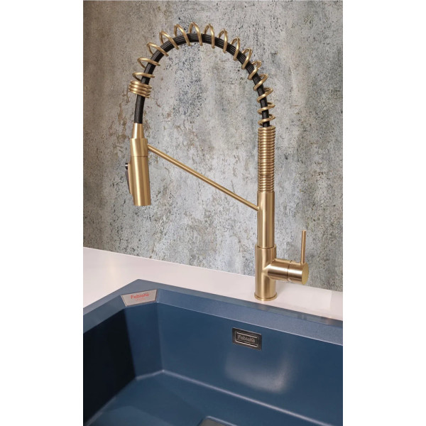 Кухонний змішувач FABIANO FKM 3128 Light Gold