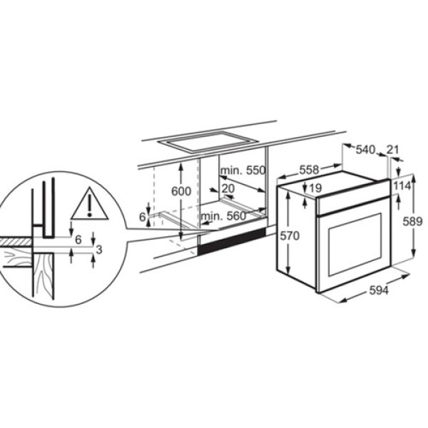 Духова шафа ELECTROLUX EOD5H70BZ
