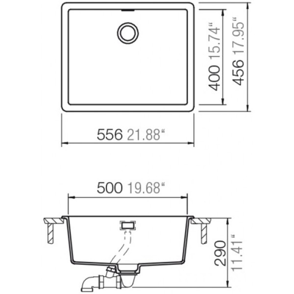 Кухонна мийка SCHOCK Greenwich N-100L Polaris