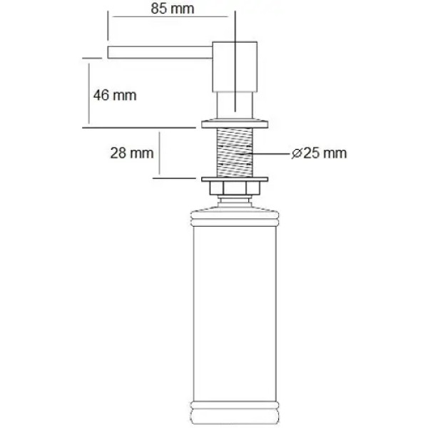 Дозатор FABIANO FAS D41 Nano Graphite