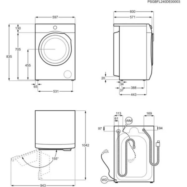 Пральна машина ELECTROLUX EW7W4602U