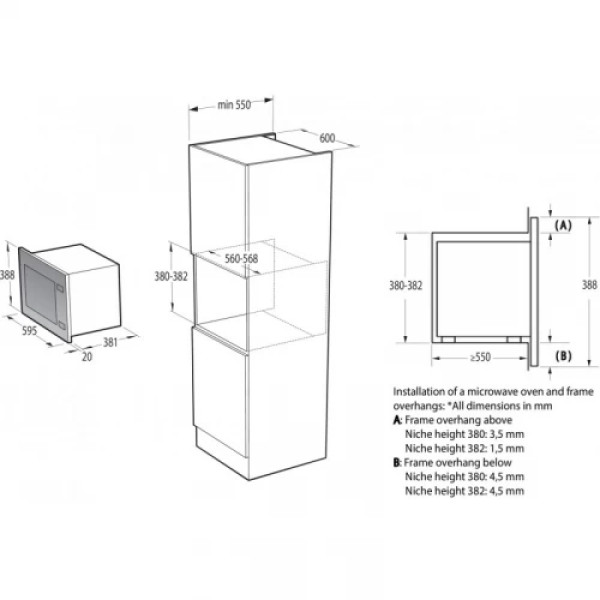 Мікрохвильова піч GORENJE BM251SG2BG