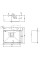 Кухонна мийка FABIANO Top Center 57 Celldecor Nano Graphite