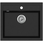 Кухонна мийка AQUASANITA QUADRO SQQ 100W-601 Black metallic