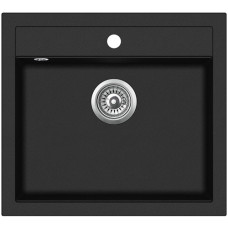 Кухонна мийка AQUASANITA QUADRO SQQ 100W-601 Black metallic