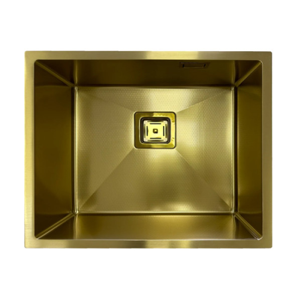Кухонна мийка FABIANO Quadro 53 Celldecor Nano Gold