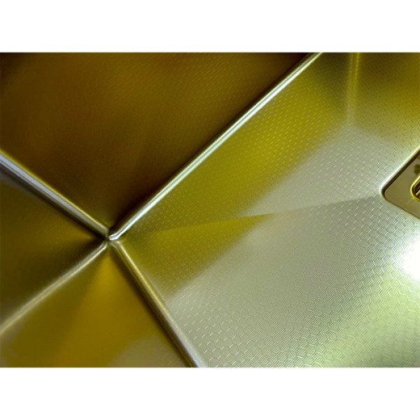 Кухонна мийка FABIANO Quadro 53 Celldecor Nano Gold